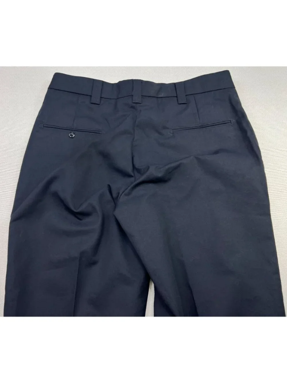 NWT Horace Womens Flat Front Straight Trouser Uniform Dress Pants Size 14 Black